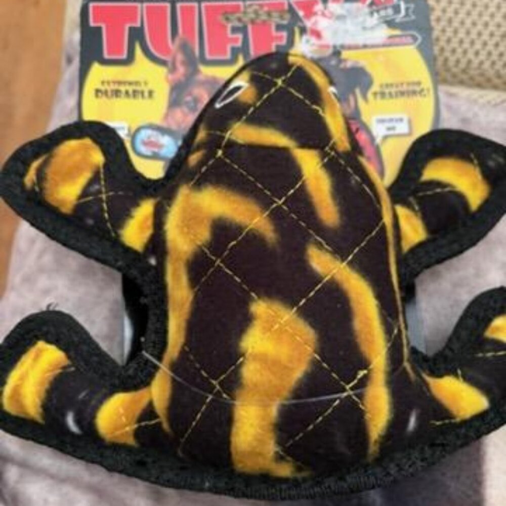 Tuffy Desert Phrog Durable Plush Squeaker Dog Toy